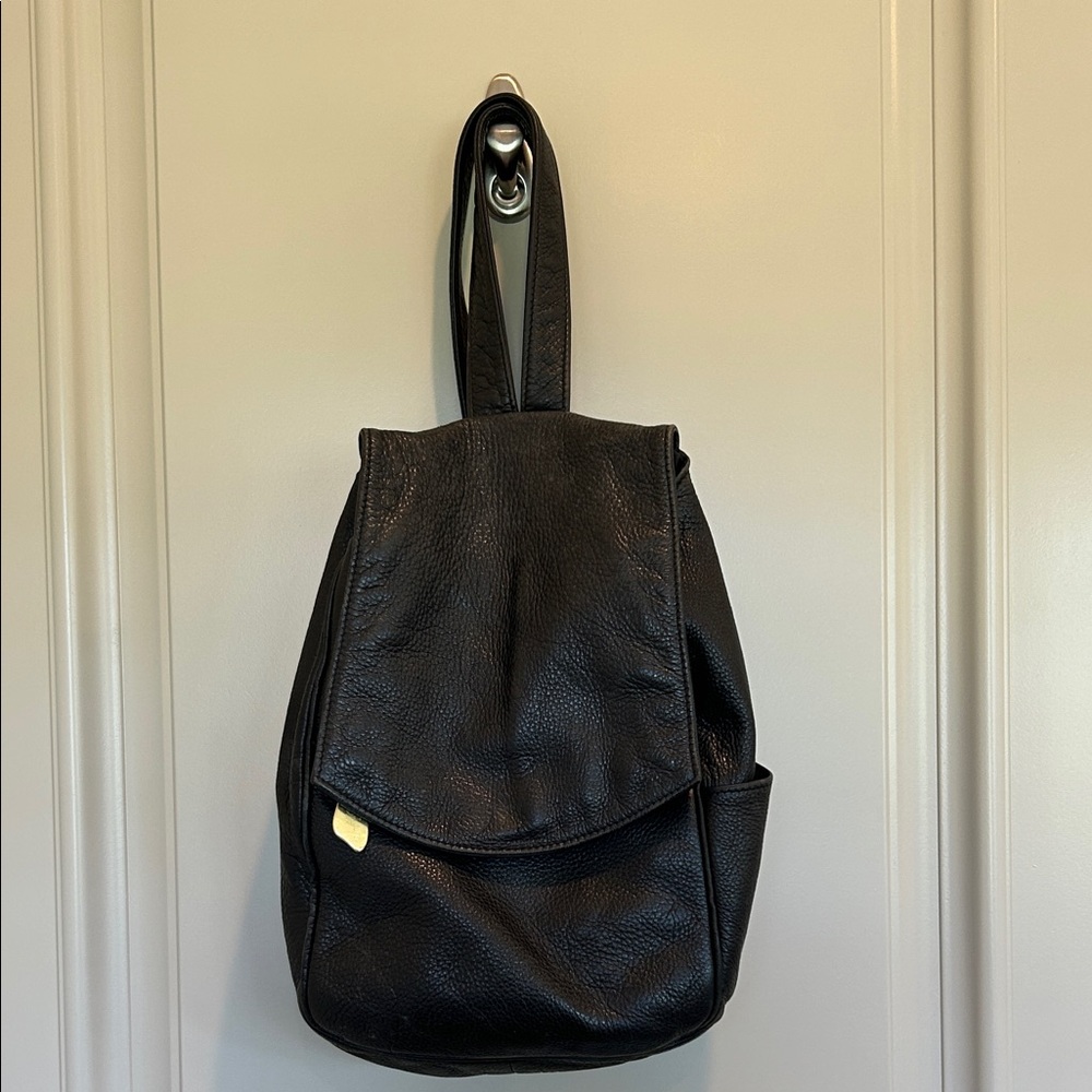 Vintage Libaire Pebble Leather Backpack